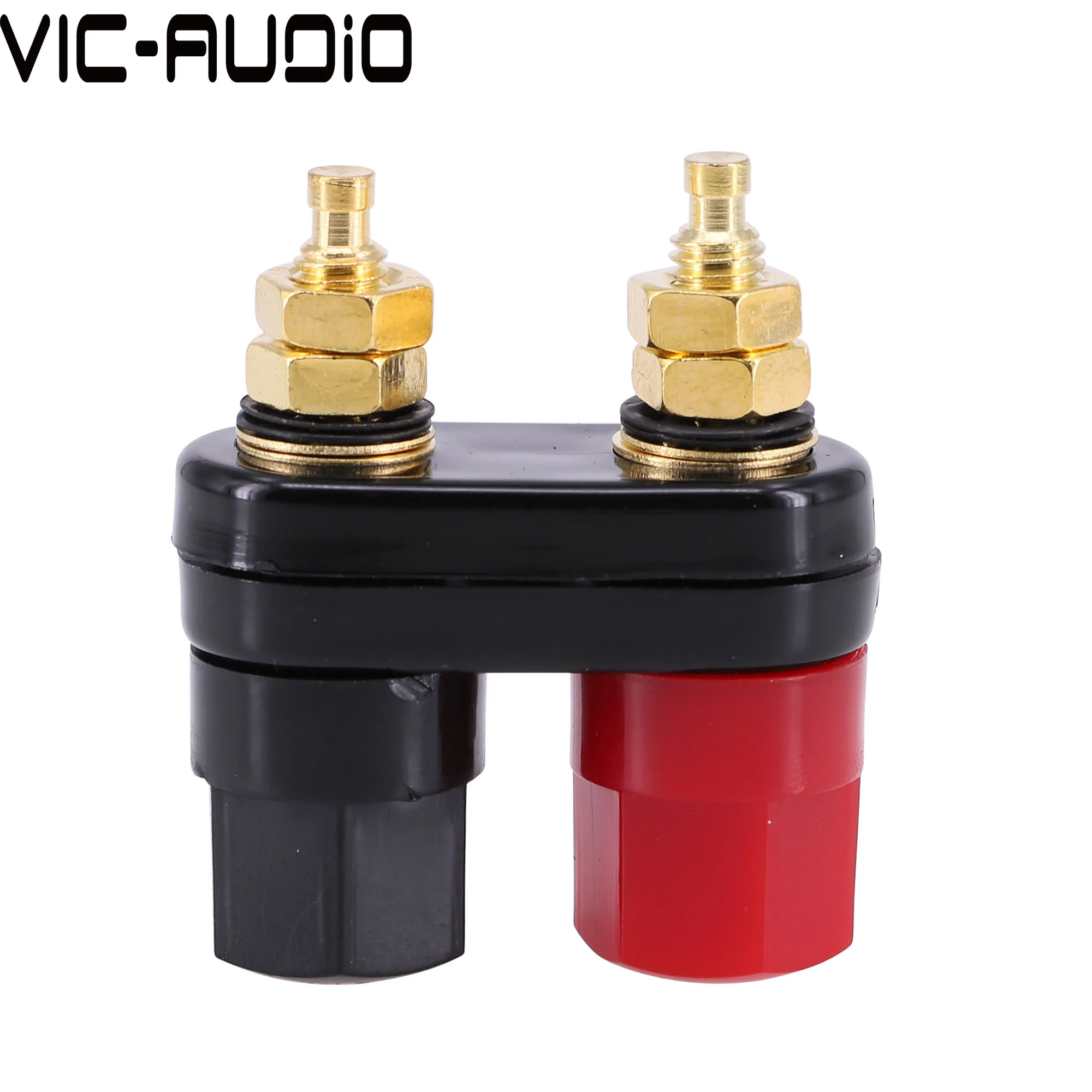 1PC 4mm Banana Plug Couple Terminal Red Black Dual Connector Amplifier Binding Post Banana Connector Speaker Plug Jack