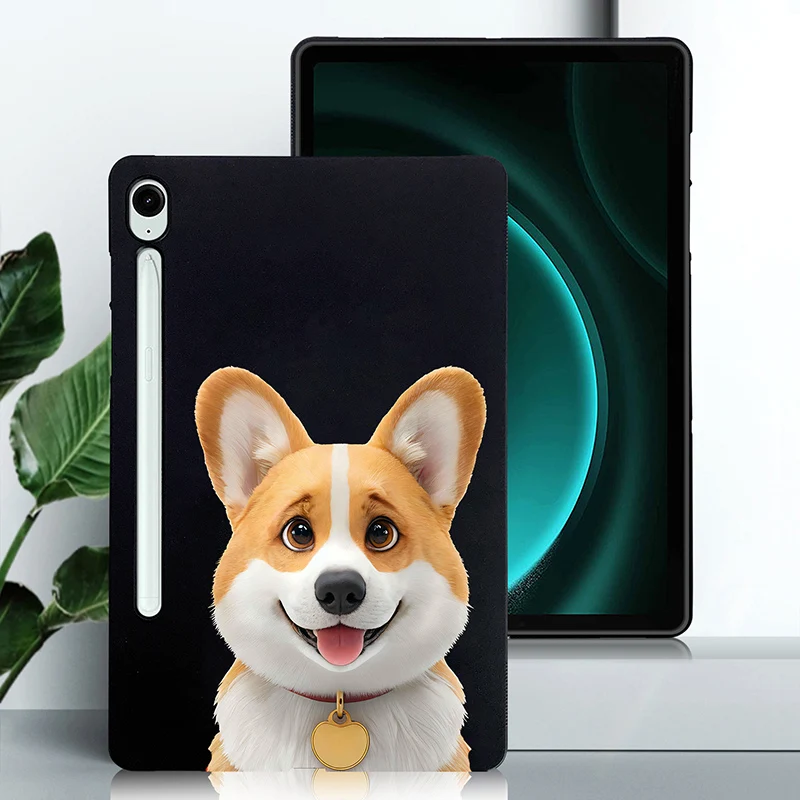 Silicone Tablet Case For Samsung Galaxy Tab S10 FE+13.1 Tab S11 S14 Ultra 14.6 S9 FE+ S12+ S8+ S7+ T730 S10 Lite TPU Black Shell