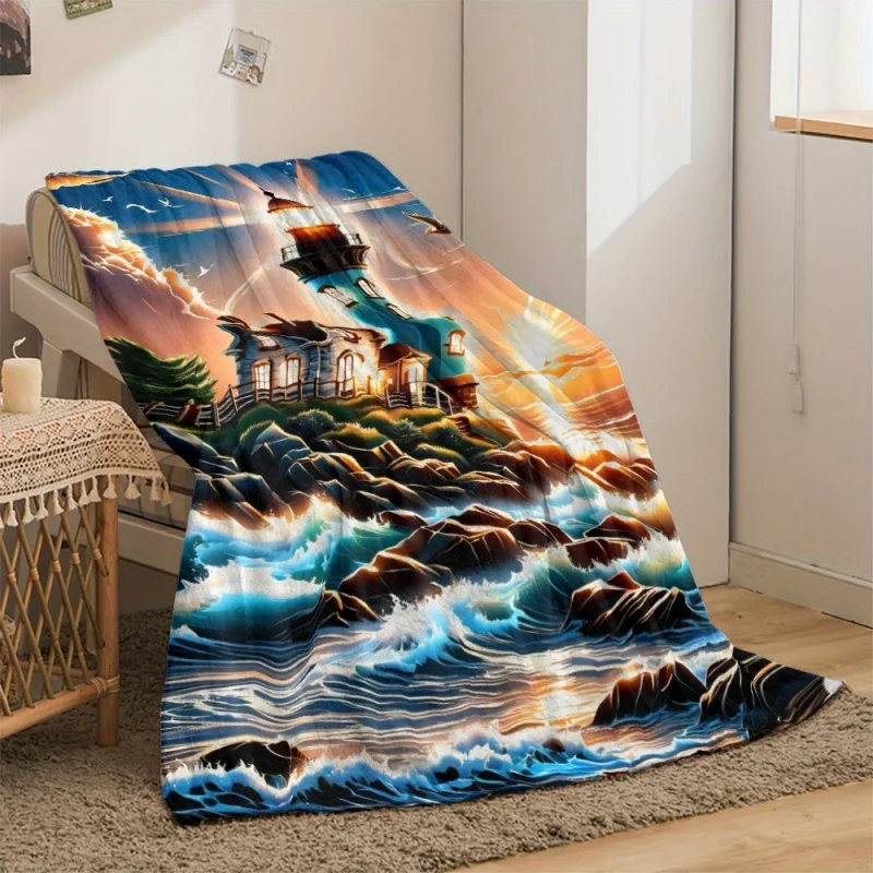 Newest Blanket Vintage Plaid Dog Paw Print Flannel Blanket Retro Rustic Soft Warm Sofa Bed Throw Blanket