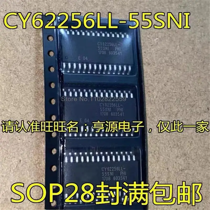 1-10PCS CY62256LL CY62256LL-55SNI SOP24