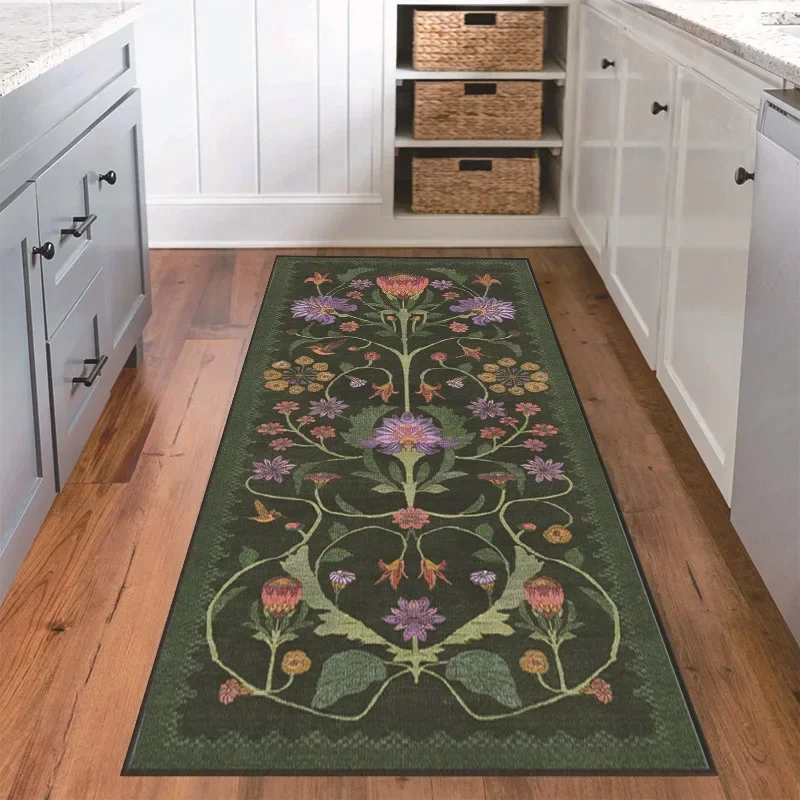 VIKAMA American-Style Crystal Velvet Mat For Living Room Easy To Clean Sofa Coffee Table Blanket For Long Corridor Rug Home Deco