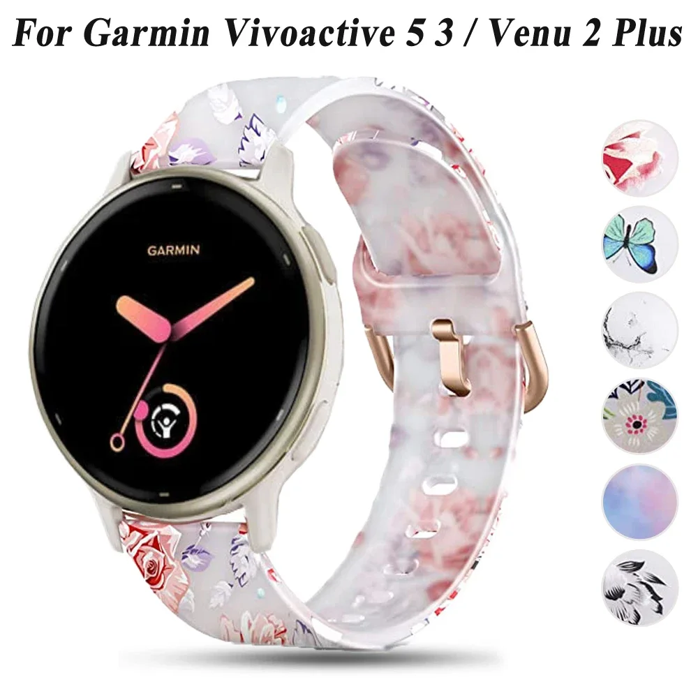 20mm Silicone Strap Watch For Garmin Vivoactive 5 3 Venu Sport Trend Wristband For Samsung Galaxy Watch 6 5 4 40mm 44mm Correa