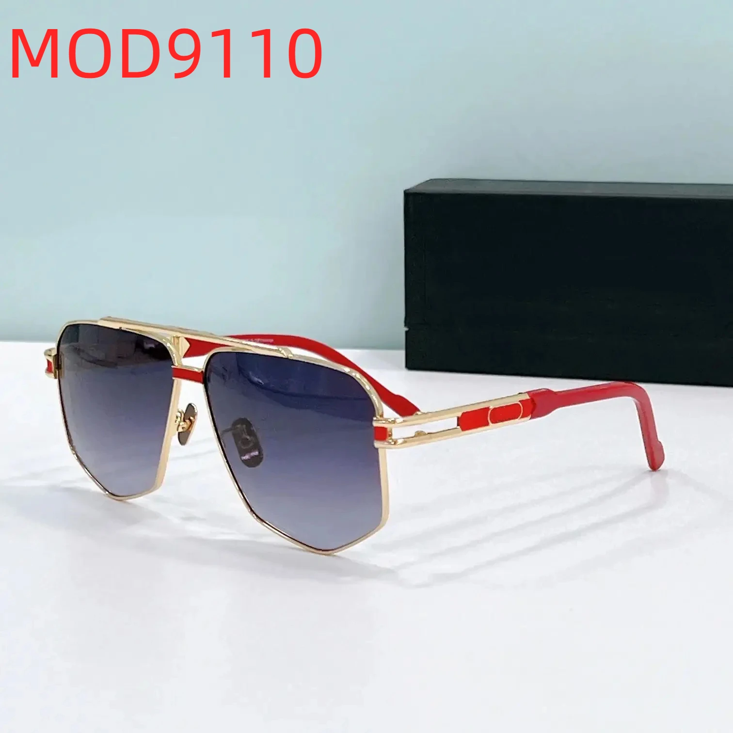 

Оригинальные мужские солнцезащитные очки CCAZAL MOD9110 премиум-класса из красного сплава + ацетатной оправы, классические ретро-градиентные фиолетовые линзы, женские очки для пар