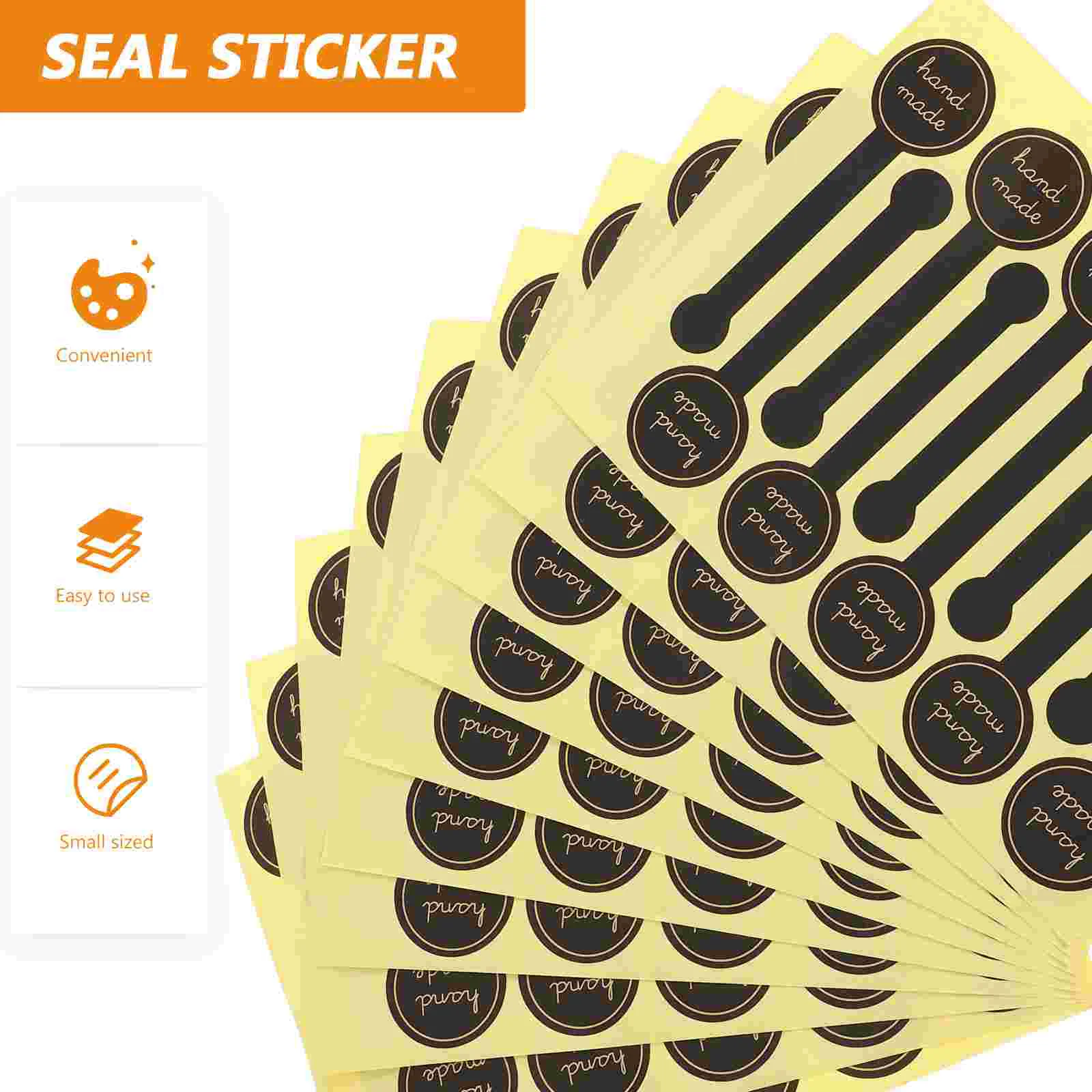 100 Pcs Sticker Adhesive Seal Label Stickers for Containers Bakery Decals Packaging Sealing