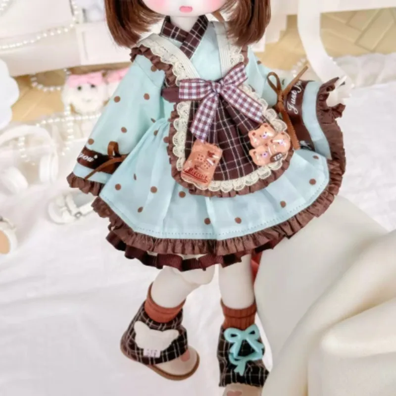 Lightweight Fits BJD Doll Cute Maid Dress Waiter Short Skirt 1/4 1/6 Doll Clothes Outfits Holiday Gifts Dress Up Accessories - view 4