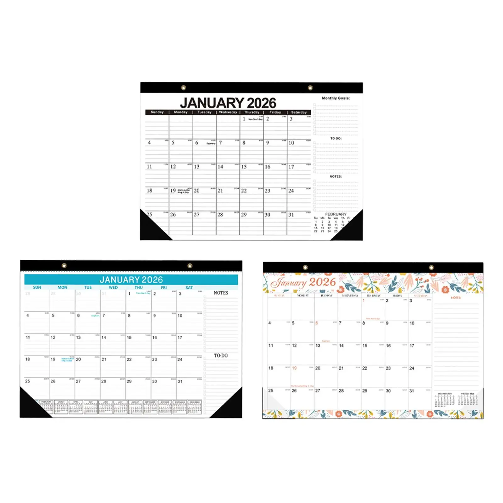 

2026-2027 Desk Calendar Wall Calendar Ornament 18 Month Month Hanging Planner to Do List for Spring Dorm School