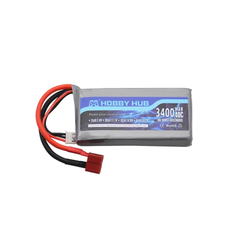 7.4V 3400mAh RC Lipo set di caricabatteria per Wltoys 12428 12423 RC Car feiyue 03 Q39 parts 2s 7.4V batteria per auto da corsa fuoristrada