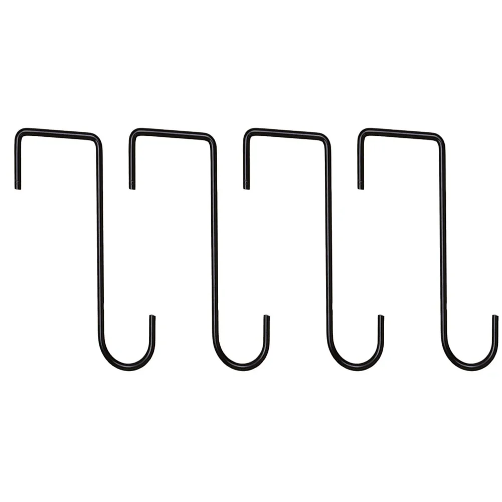 Steel Fence Hook Set of 4 for Hanging Plant Baskets Flower Pots Lanterns String Lights Wind Chimes and Garden Decor Items