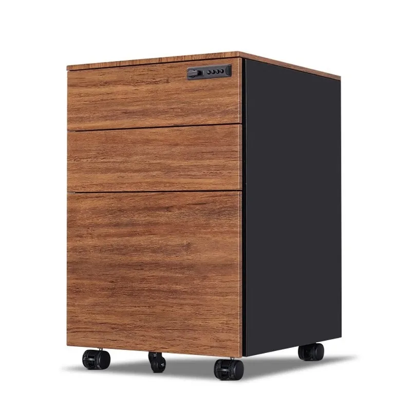 Office file cabinet movable cabinet 55cm high mobile pulley low cabinet