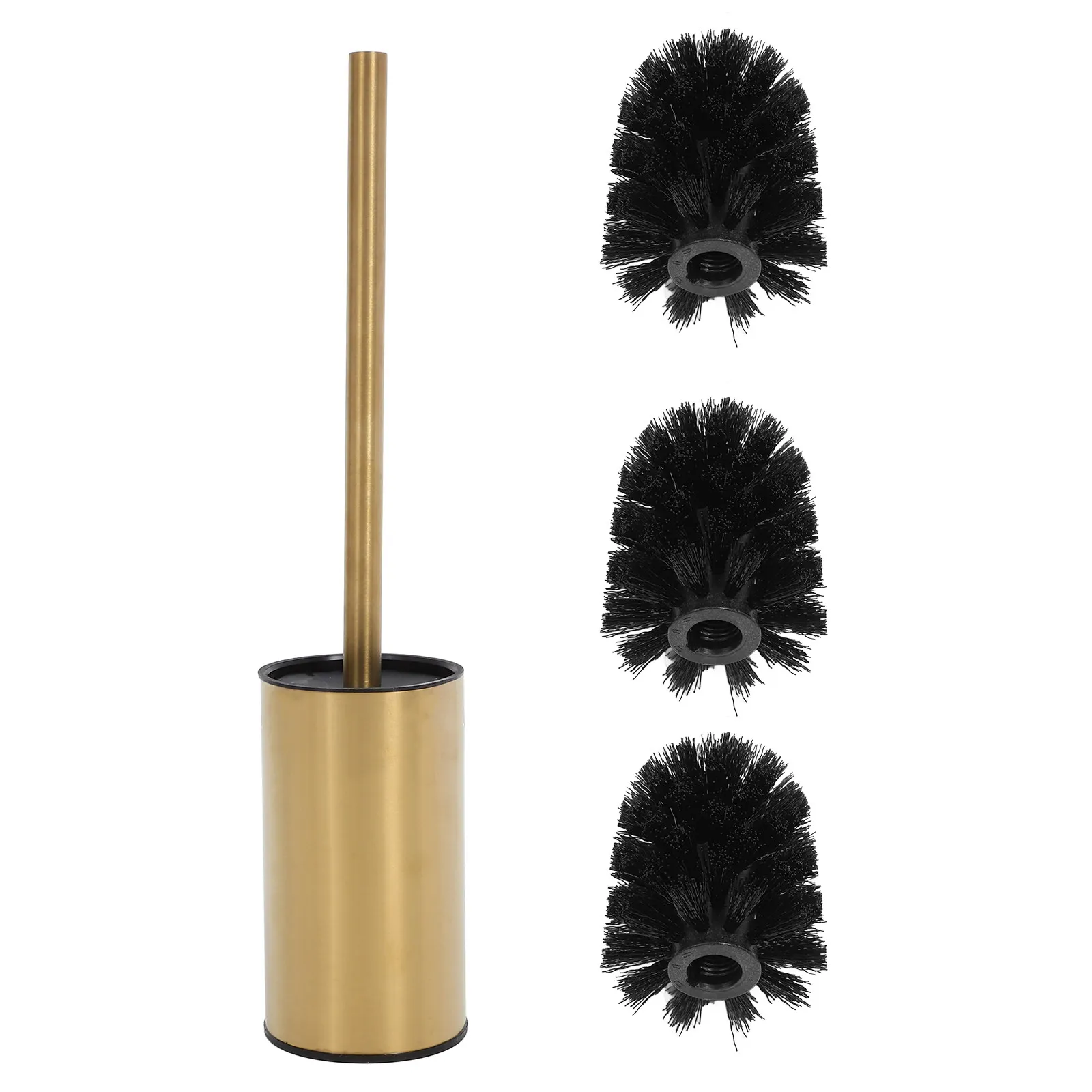 

1Set Toilet Brush Holder Stainless Steel Modern Bathroom Accessory Dual Mounting Design for Home Hotel Office Cleaning Tool