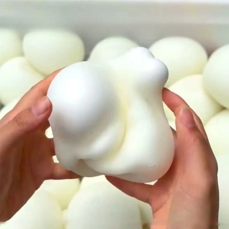 Big Squishy Bread Stress Ball Fidget Toy Soft Bun Squeeze Ball Stress Relief Slow Rising Sensory Toys for Adults Relaxing Gifts