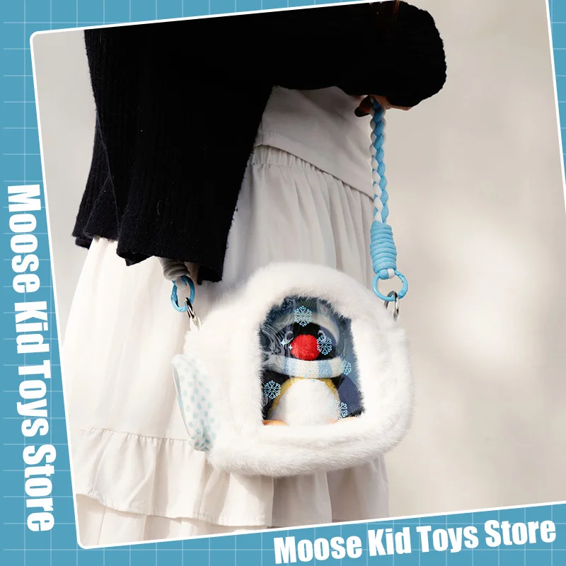 

New Pingu Scene Series Pendant Shoulder Bag Combination Anime Surrounding Penguin Handbag Storage Bags Decor Girls Birthday Gift