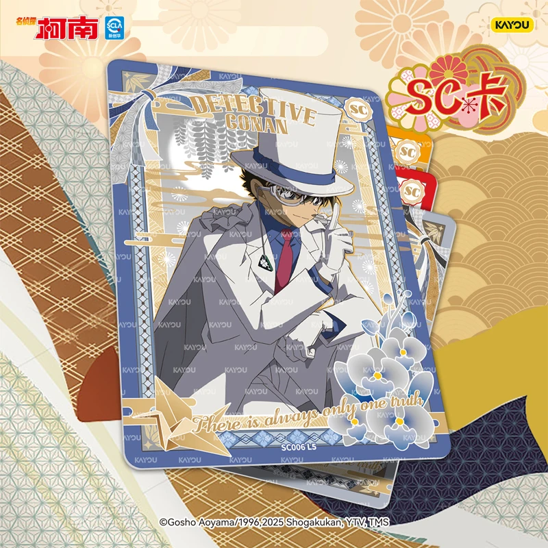 KAYOU Genuine Detective Conan Card Penetrating Package 7th Anime Cartoon Printing Collect Card Toy Ornaments Children's Gifts