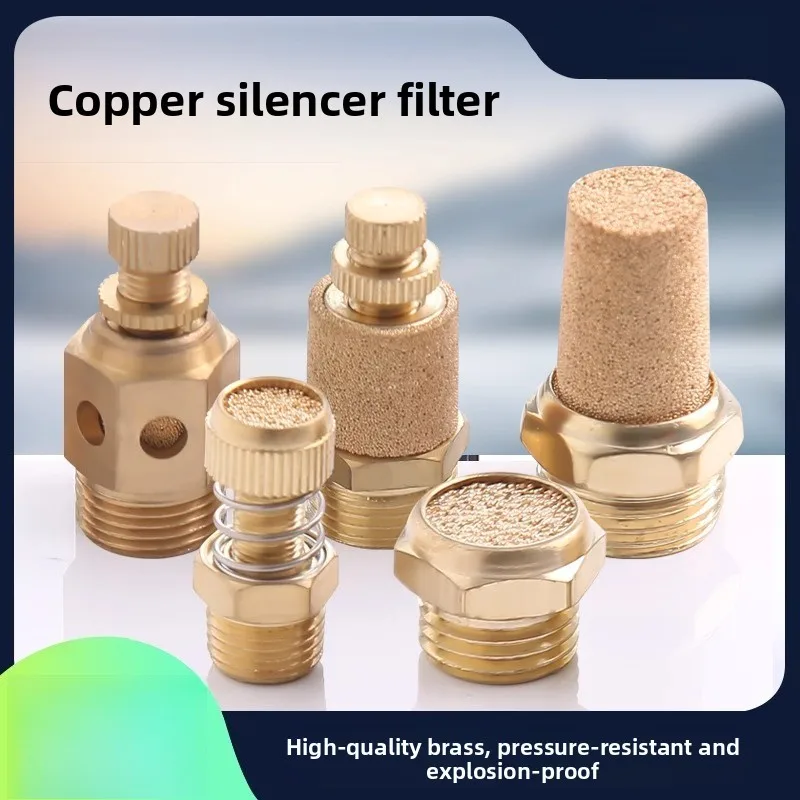 

SLL-02 Filter Muffler for Air Compressor Noise Reduction Barbed Type Exhaust Pipe