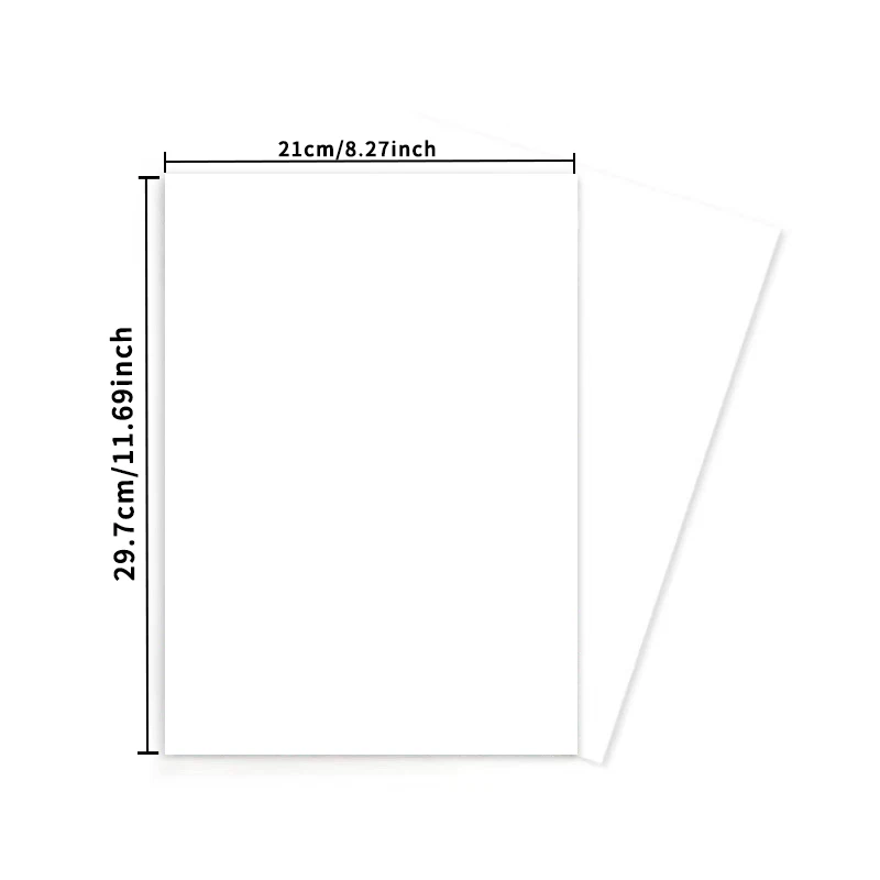 A4 10/20Pcs Laser Waterslide Decal Transfer Paper White &Transparent For DIY Mugs Procelain Phone Case Glass Metal Crystal Wood.