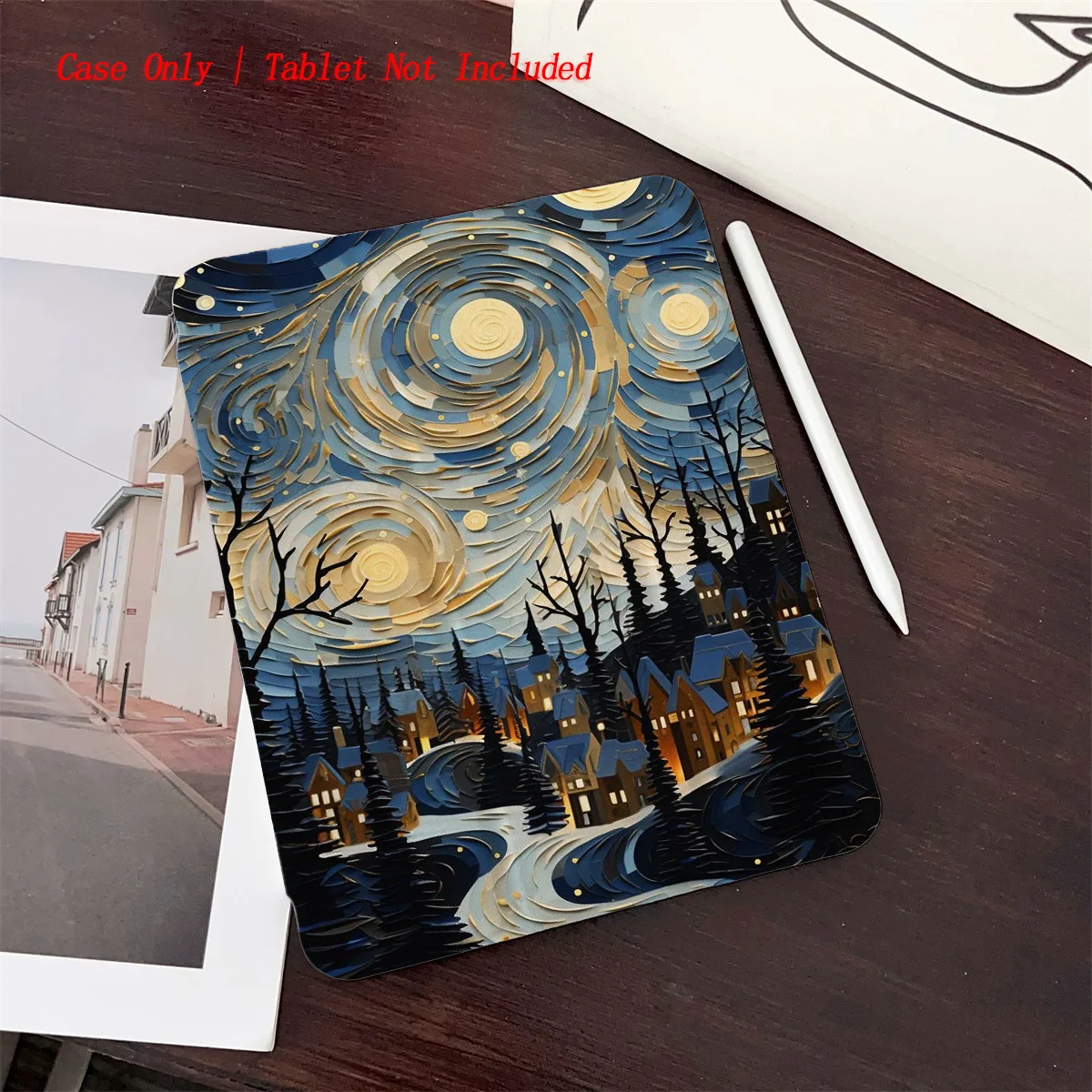 

Чехол для iPad с пейзажной живописью для Pro 12,9/11/Air 10,9/iPad 10,2/Mini 6, противоударный износостойкий чехол