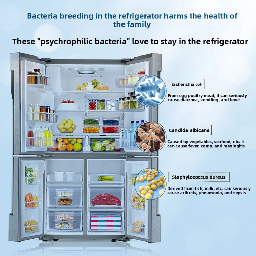 Powerful Kitchen Foam Cleaner Multifunctional Fridges Cleaner Cleans Inside Refrigerator For Spotless Food-Contact Safe Surfaces