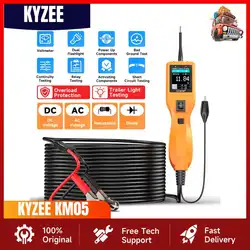 KYZEE KM05 Car Circuit Probe Kit Circuit Tester Electrical System 24V 12V Automotive Voltage Power Inspection Tool PK PB100