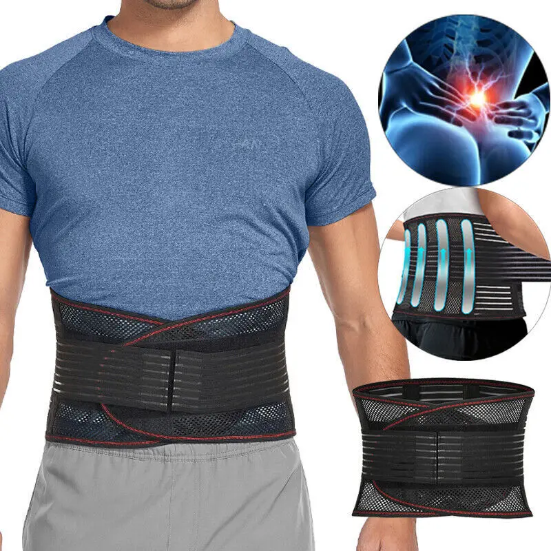 

Back Brace Belt Lower Back Pain Breathable Lumbar Support Belt