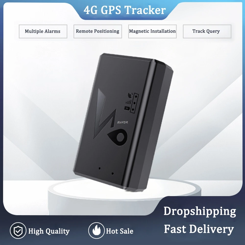Mini rastreador gps 4g em tempo real, dispositivo de rastreamento de carro, veículo, crianças, localizador gps, gravação anti-perda, dropshipping, atacado
