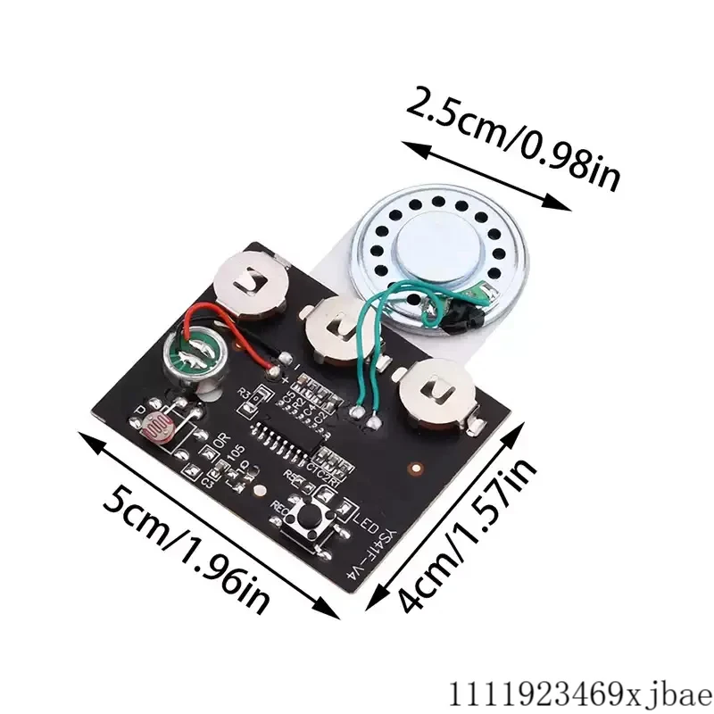 DIY 30S Sound Voice Music Recorder Board Programmable Chip Audio Module for Handmade Greeting Card Gift Boxes Invitations
