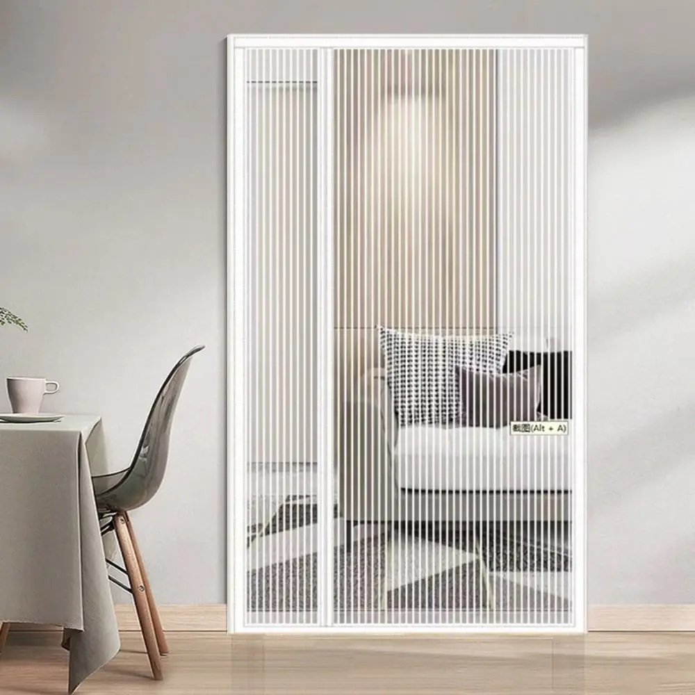 

Self Stick Side Open Magnetic Door Screen Magnetic Automatic Closing Mesh Window Screen Ventilated Insect-proof Door Curtain