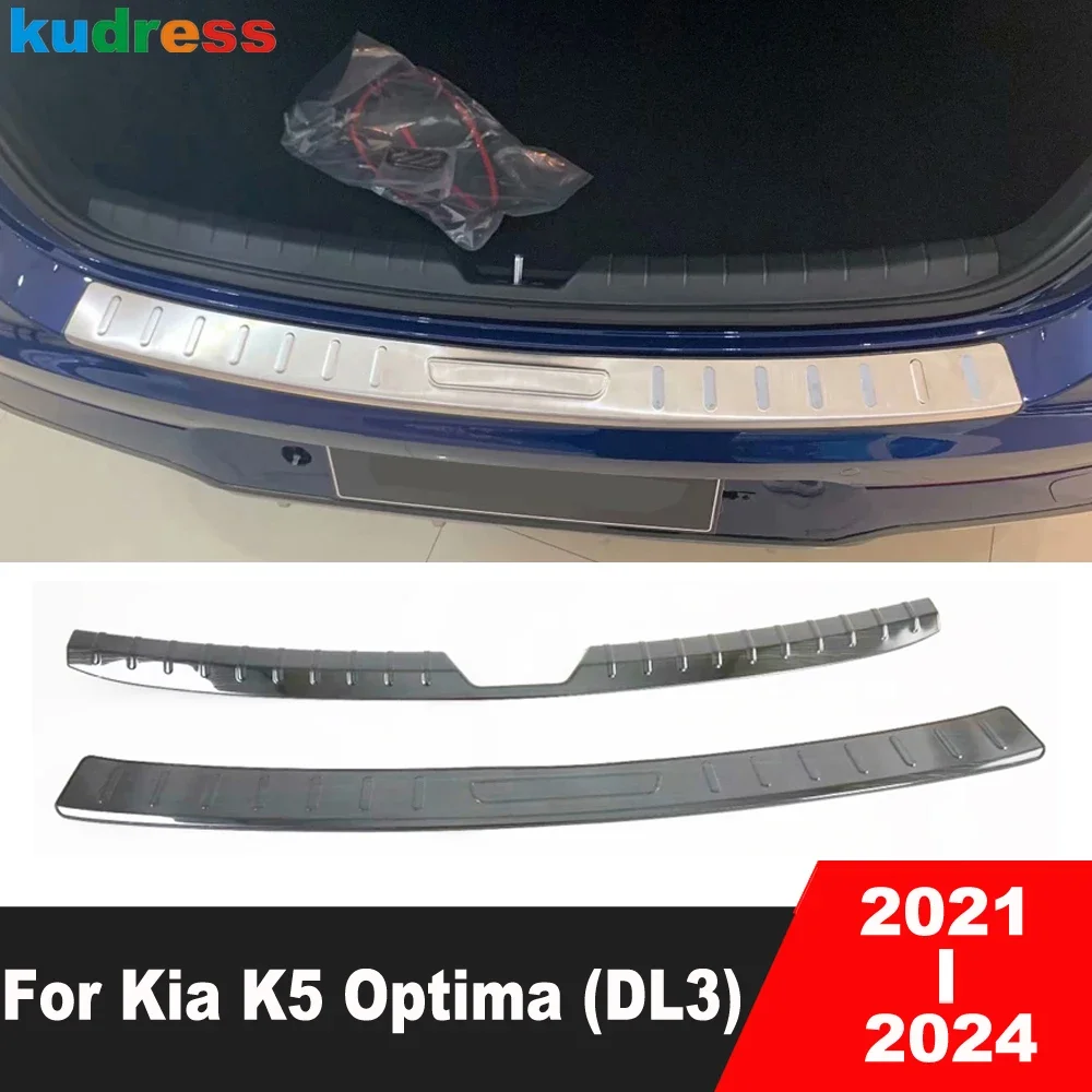 

Накладка на задний бампер багажника для Kia K5 Optima 2021 2022 2023 2024, накладка на порог багажника автомобиля из нержавеющей стали, аксессуары