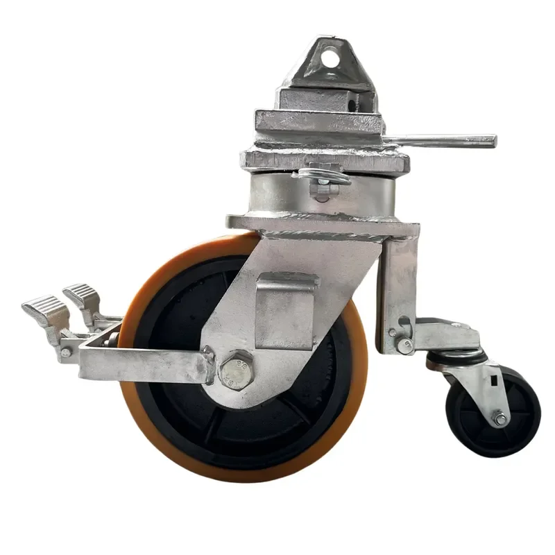 SS 6 8 10 12 Inch Iso Shipping Container Casters Wheels 150 200 250 300 mm