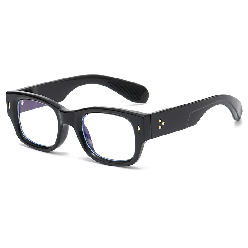 Cubojue Men Reading Glasses Women Thick Black Eyeglasses Frame Male Anti Blue Spectacles Wide Temple Tortoise Presbyopia Lens