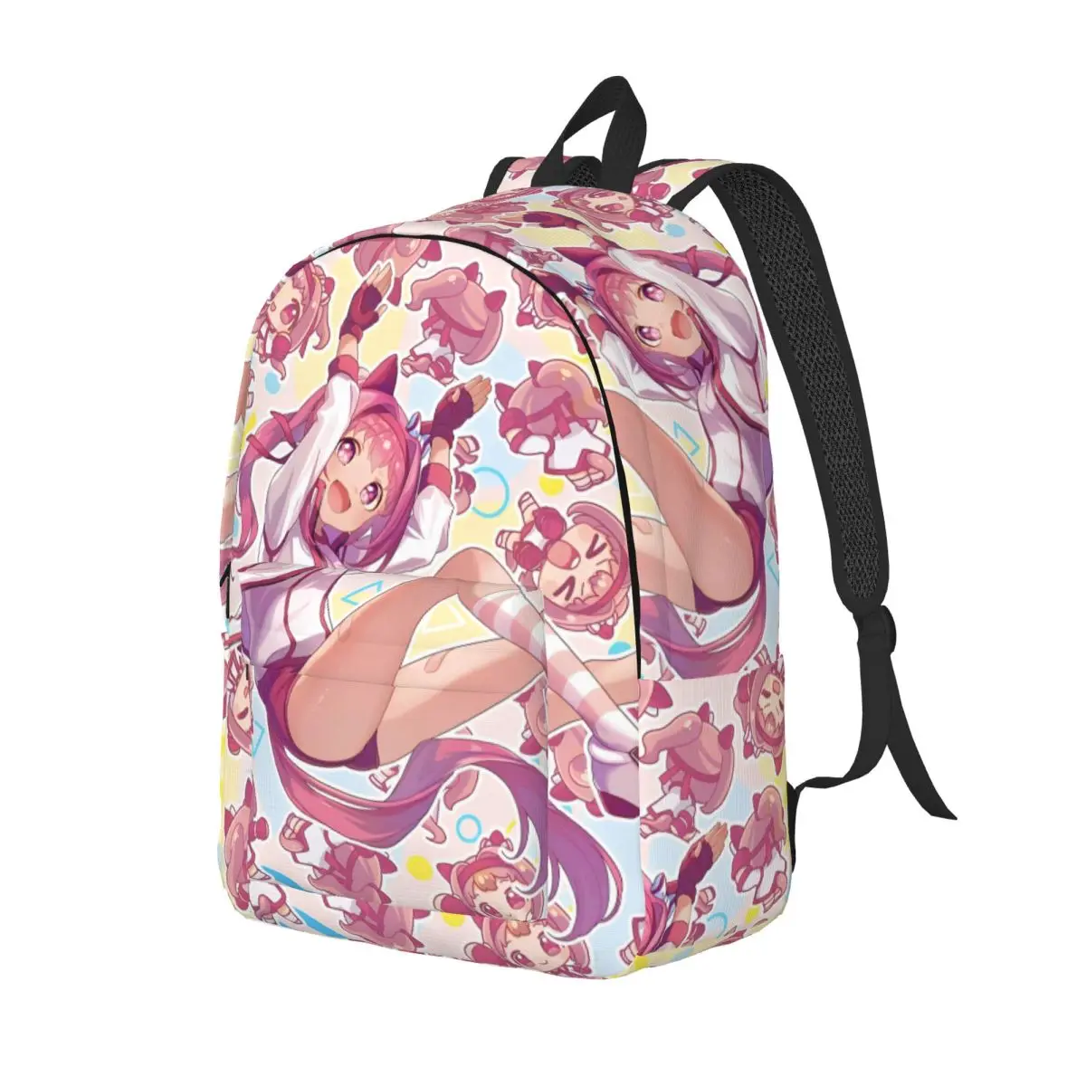 Umamusume Pretty Derby Haru Urara Fashion Backpack with Pocket High School Hiking Travel Daypack Men Women Laptop Canvas Bags