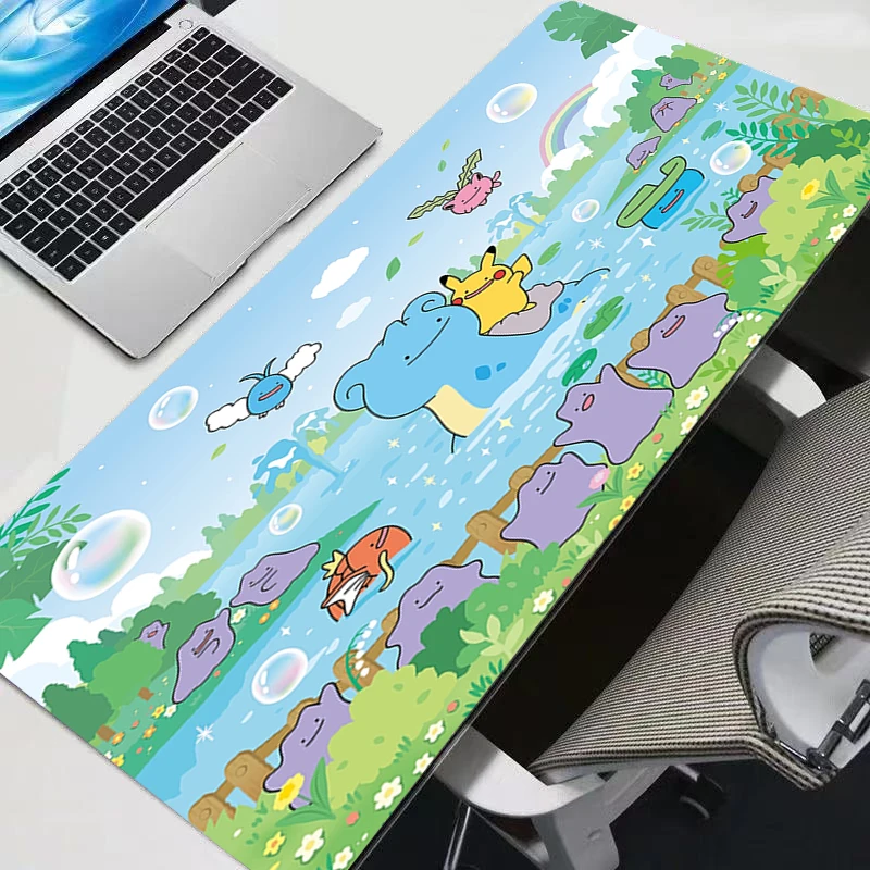 Mouse pad Pokemon Pikachu gaming accessories computer keyboard gamer rug Designed specifically for e-sports games mousepad
