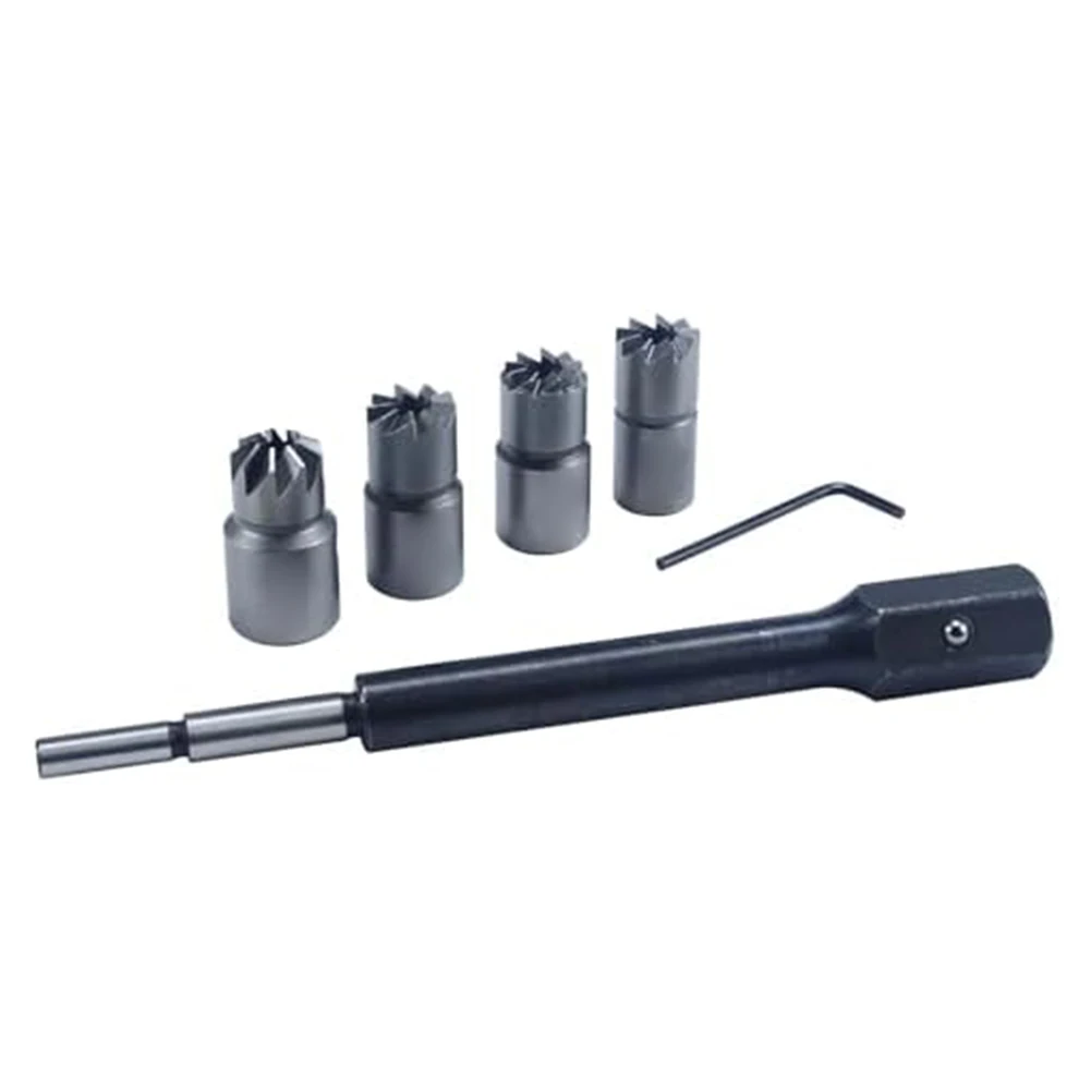 5pcs Car ABS Sensor Reamer Set Diesel Injector Reamer Precision Tools For Safe Injector Installation Car Tool Injector Remover