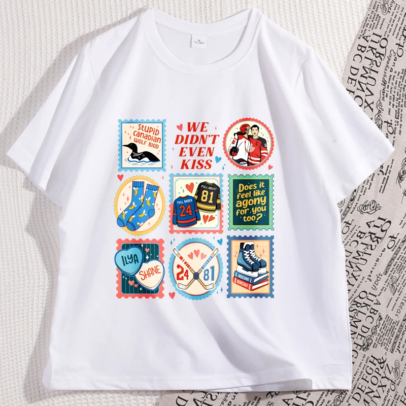 

Heated Rivalry Connor Ilya Tshirt Cotton Man Graphic Tees Streetwear Clothing Men's Loose Short Sleeve Trendy Y2k T Shirt