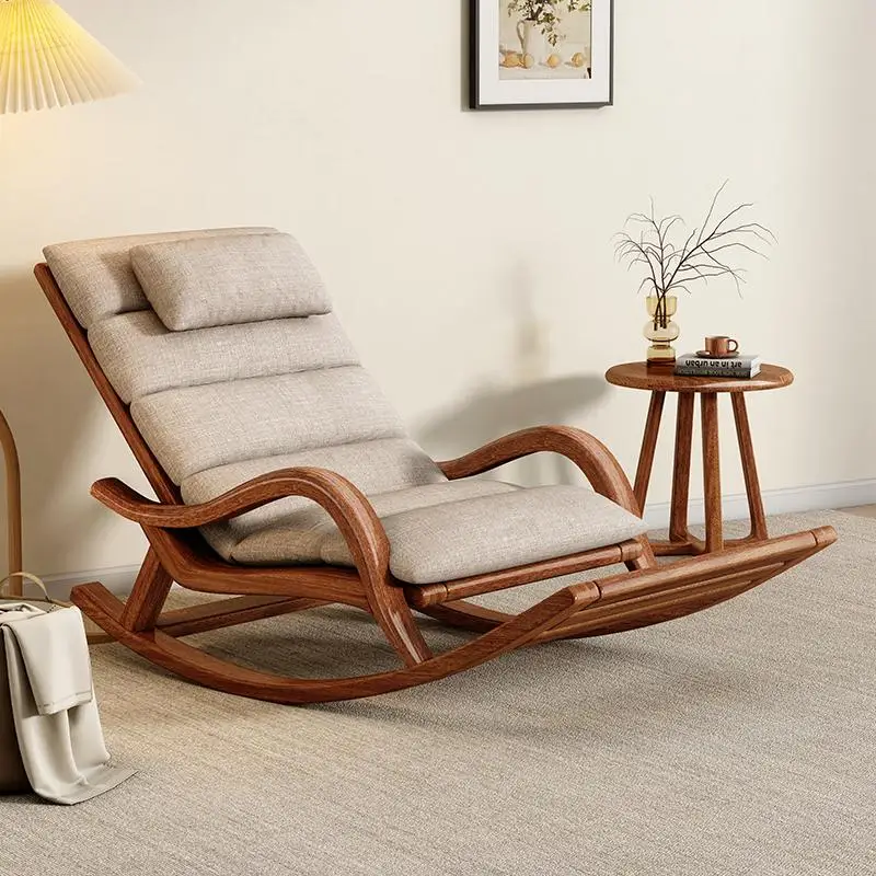 

Wooden Comfortable Living Room Chairs Rocking Lounge Recliner Gaming Chairs Luxury Reading Fauteuil Salon Terrace Furniture