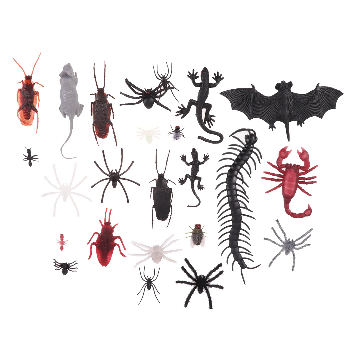 

88 PCS Fake Insect Prop Tricky Toys Halloween Props Artificial April Fools Day Stuffed