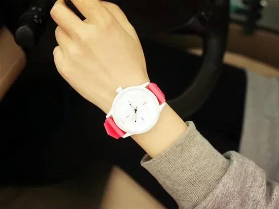 Reloj de pulsera de cuarzo con correa de silicona suave para hombres y mujeres, relojes para amantes de las damas, reloj miler, reloj de pareja
