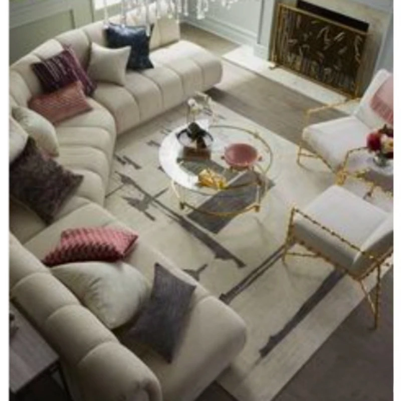 Nordic fabric sofa corner curved living room large and small sofa sofa
