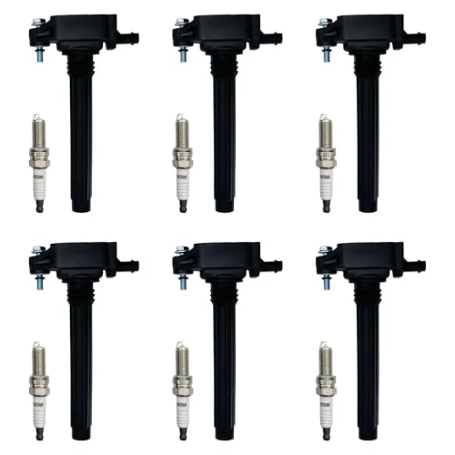 

High Performance Ignition Coil UF648 and Spark Plug Set for 3.6L V6 Engines in 20112016 Dodge Durango Charger Grand Caravan Chr