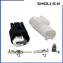 1 Set 2 Pin 1718555-1 Auto Waterproof Male Female Connector Car Outdoor Temperature Sensor Abs Wheel Speed Plug