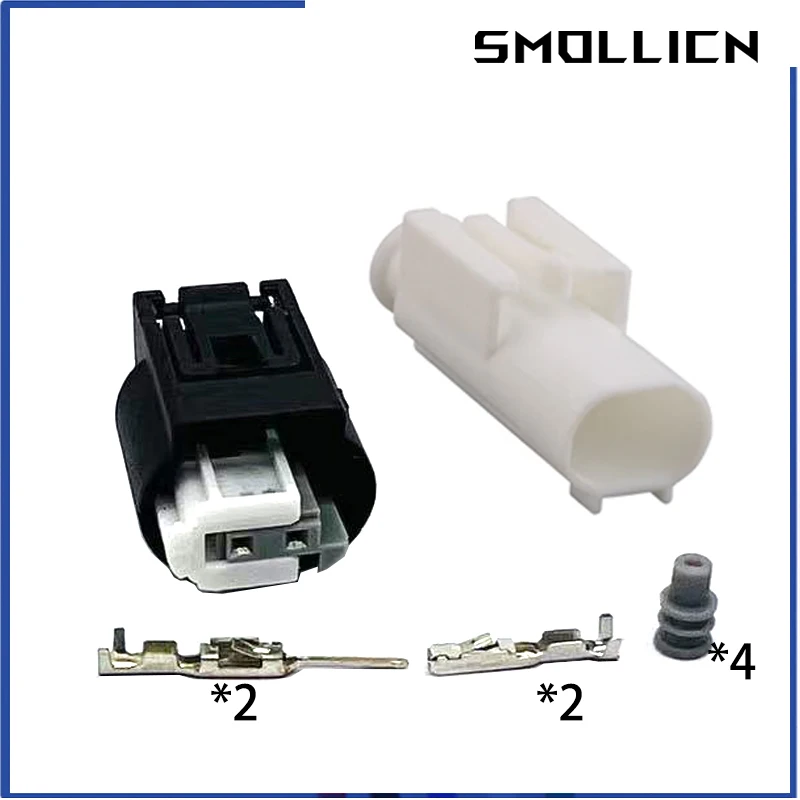 1 Set 2 Pin 1718555-1 Auto Waterproof Male Female Connector Car Outdoor Temperature Sensor Abs Wheel Speed Plug