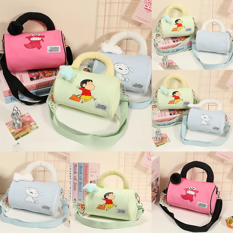 

Crayon Shinchan Functional One-piece Bucket Bag Anime Character Handbag Girl Short Shoulder Strap Large Capacity Shoulder Bag