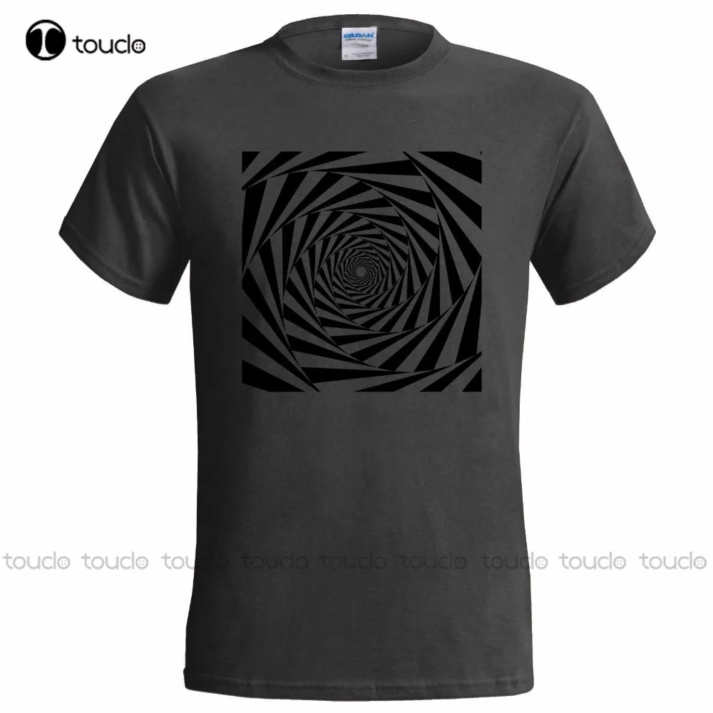 New Famous Brand Men Illusion Design Mens T Shirt Art Spiral Urban Graffiti Paint Cool Sketch Custom Aldult Teen Unisex