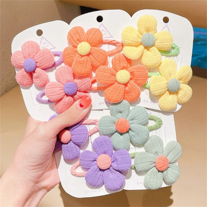 Pinces à cheveux à fleurs scintillantes pour enfants, épingles à cheveux florales à paillettes, barrettes BB pour enfants, accessoires de mode pour bébés filles, 2 pièces