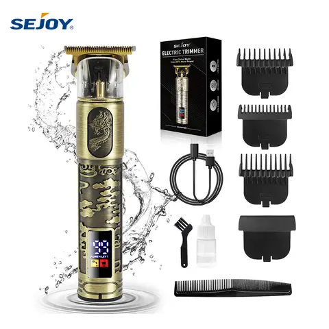 SEJOY Electric Hair Cutting Machine Adjustable Precision Professional Hair Clipper For Men Adults Kids Cordless Hair Trimmers