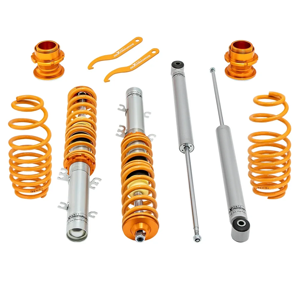 For maXpeedingrods Coilover Suspension Kit for Seat Leon 1999-2006 VW Golf IV New Beetle 9C1 1C1 FWD