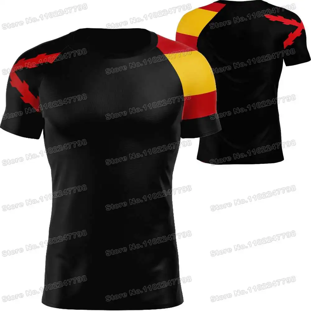 2023 Spanish Empire T Shirt Black Spain Outdoor Tech Shirts Men MTB Clothing Training Tops Fitness Jersey Running Sportswear