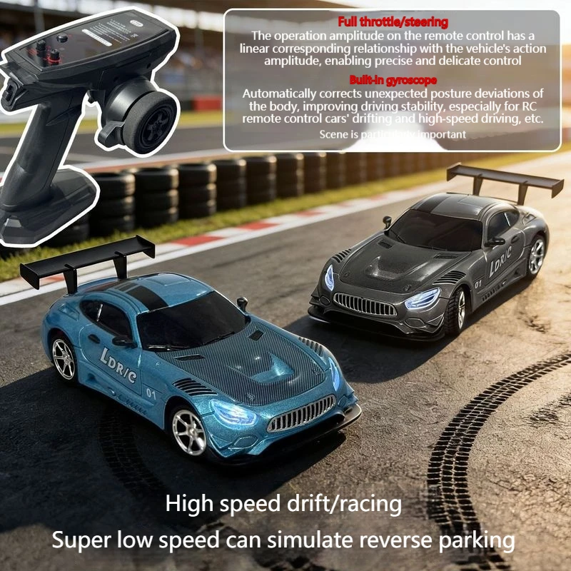 

Радиоуправляемая дрифт-машинка LDR/C LD4301 1:43, миниатюрная имитация автомобиля AMG из сплава, с гироскопом, полностью пропорциональное управление, 2,4 ГГц, для начинающих, игрушка