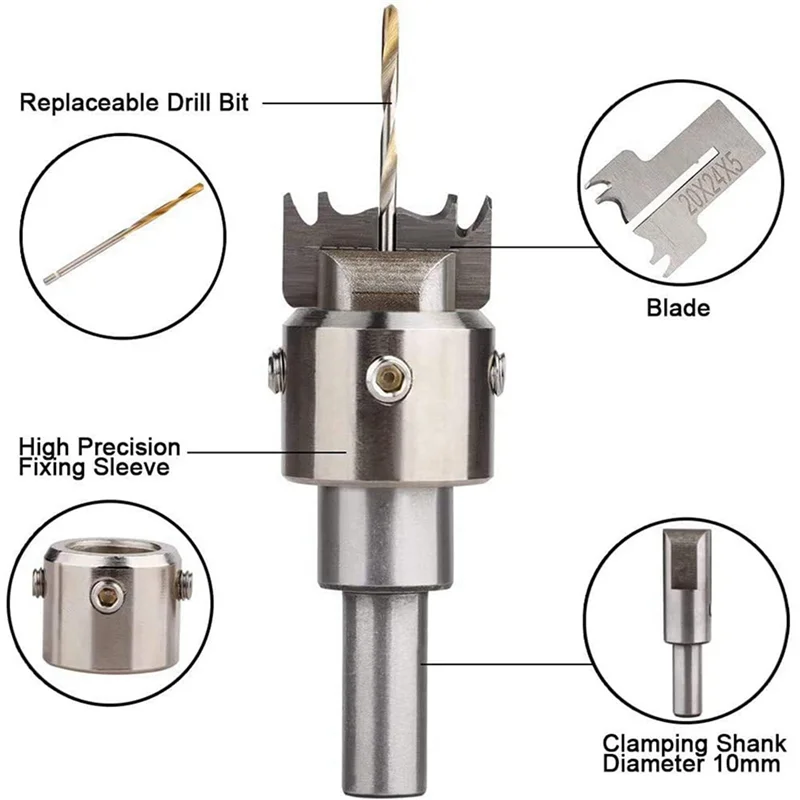 

AC88-150 PCS Ring Drill Bit Set, 16-21 Mm Blades Wood Ring Drill Bit Wooden Ring Maker Steel Wood Bead Drill Bit