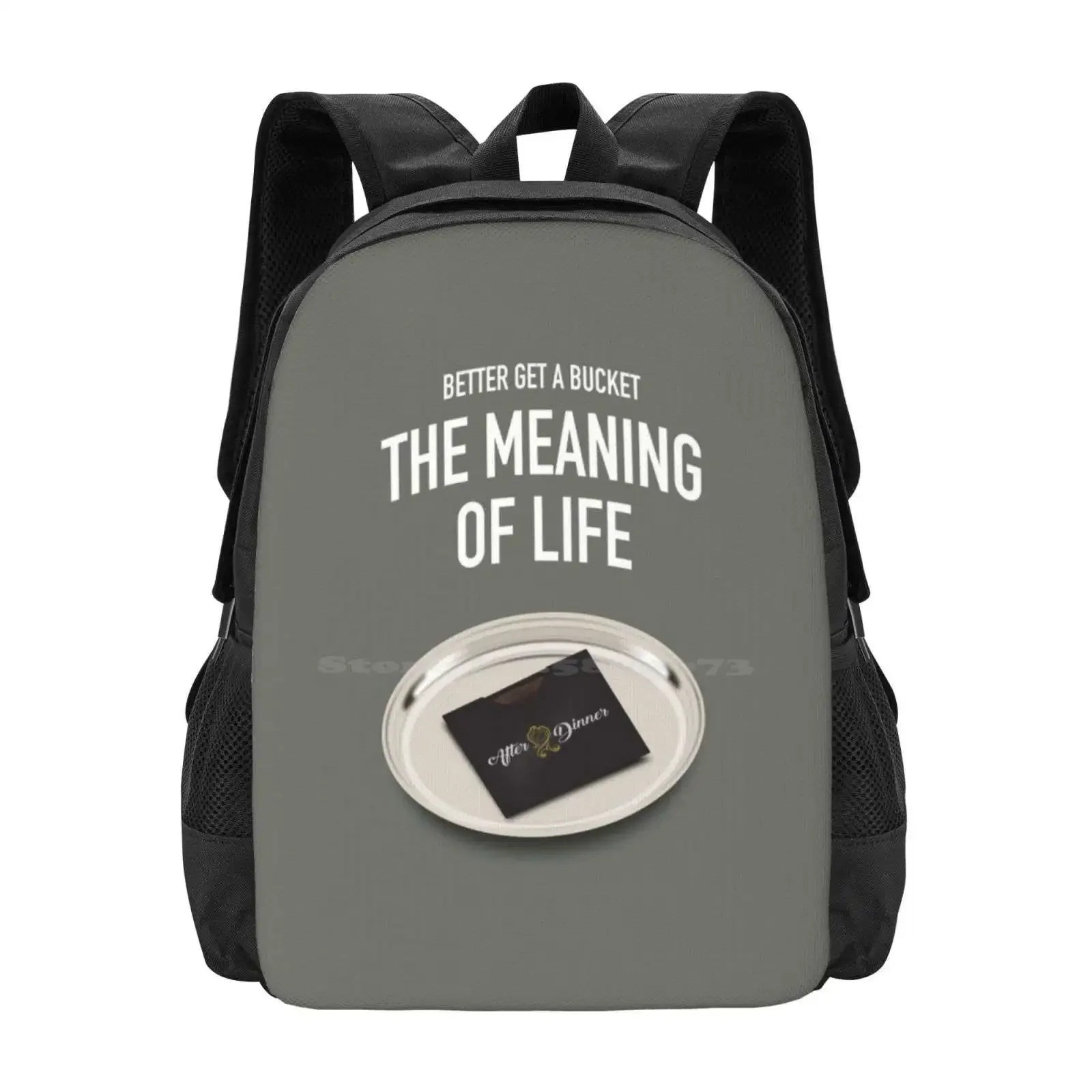 معنى الحياة - ملصق الفيلم البديل رائجة البيع حقيبة مدرسية على ظهره حقائب الموضة معنى الحياة فيلم معنى #1