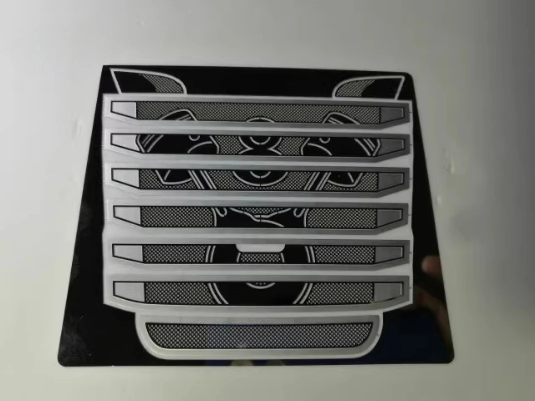 

Metal V8 Mirror Air Intake Cover Middle Net Accessories for 1/14 Tamiya RC Truck Trailer Tipper Scania R730 DIY Upgrade Parts